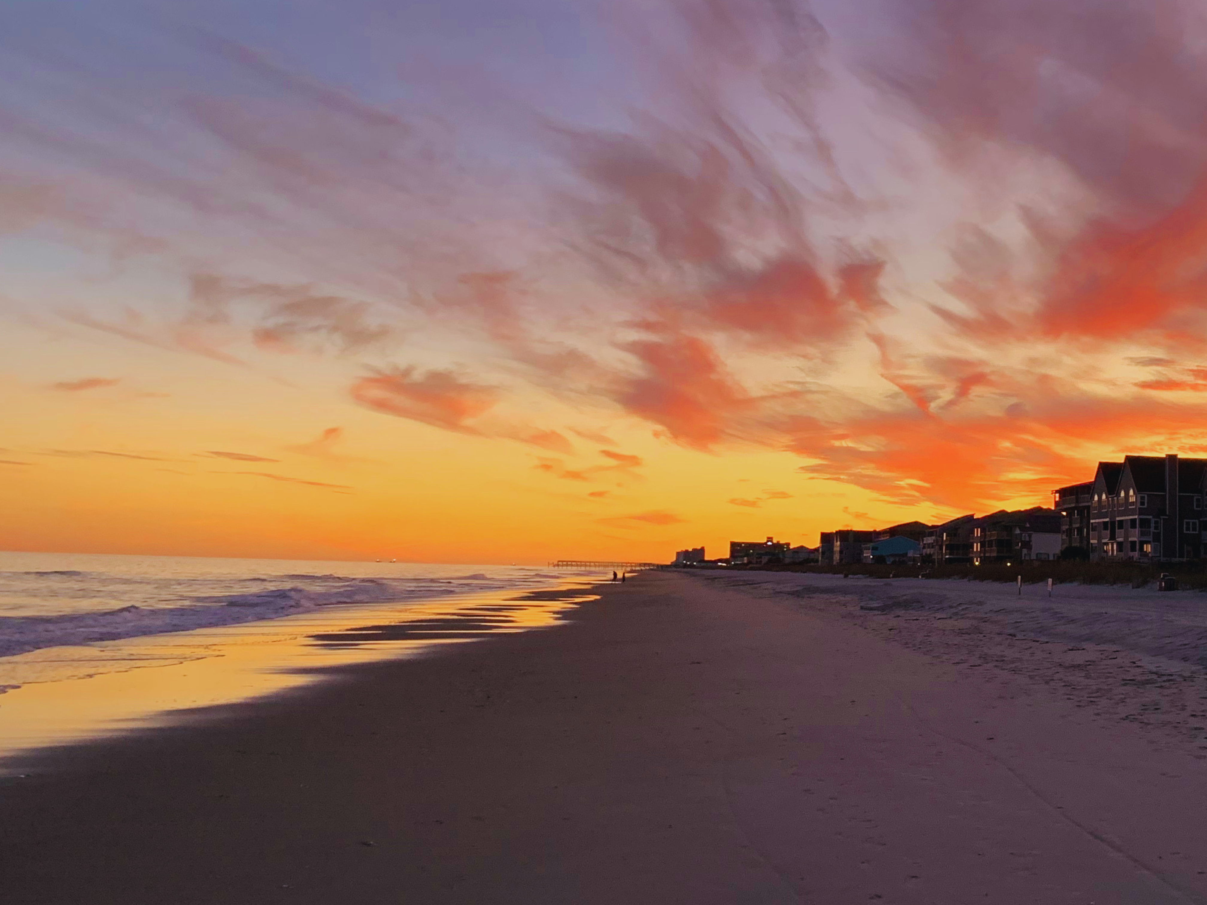 Golden hour on the beach